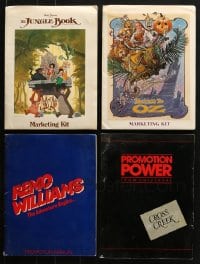 8h067 LOT OF 4 PRESSKITS WITH SUPPLEMENTS ONLY AND NO STILLS 1970s-1980s from a variety of movies!