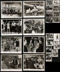 8h450 LOT OF 23 ELVIS PRESLEY 8X10 REPRO PHOTOS AND TV RE-RELEASE STILLS 1980s great scenes!