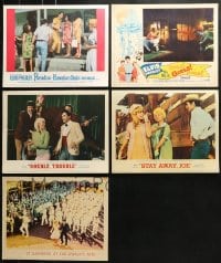 8h240 LOT OF 5 LOBBY CARDS FROM ELVIS PRESLEY MOVIES 1960s a variety of great movie scenes!