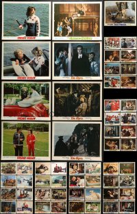 8h206 LOT OF 57 WALT DISNEY LOBBY CARDS 1960s-1970s incomplete sets from a variety of movies!