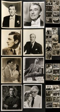 8h369 LOT OF 38 WALTER PIDGEON 8X10 STILLS 1940s-1970s from a variety of different movies!