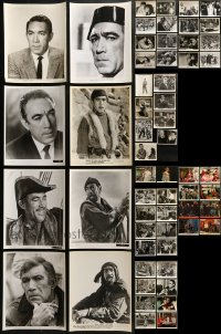 8h353 LOT OF 58 ANTHONY QUINN 8X10 STILLS 1950s-1960s from a variety of different movies!