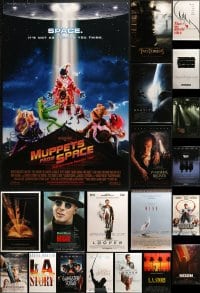 8h508 LOT OF 20 UNFOLDED DOUBLE-SIDED MOSTLY 27X40 ONE-SHEETS 1990s-2010s cool movie images!