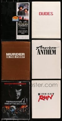 8h066 LOT OF 6 PRESSKITS 1986 - 2003 from a variety of different movies!