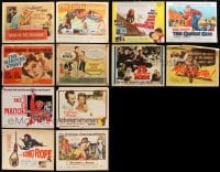 8h223 LOT OF 12 TITLE CARDS 1950s-1960s great images from a variety of different movies!