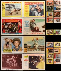 8h218 LOT OF 26 1950S LOBBY CARDS 1950s great scenes from a variety of different movies!