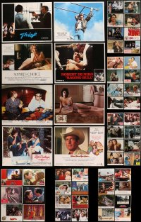 8h205 LOT OF 62 1980S LOBBY CARDS 1980s great scenes from a variety of different movies!