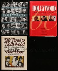 8h103 LOT OF 3 HOLLYWOOD OVERSIZED HARDCOVER MOVIE BOOKS 1970s-1990s Charlton Heston, Bob Hope!