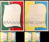 8h289 LOT OF 6 UNFOLDED STOCK HALF-SHEETS 1950s you can attach images from your favorite movies!