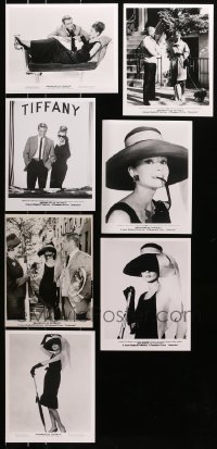 8h443 LOT OF 7 BREAKFAST AT TIFFANY'S 8X10 REPRO PHOTOS 1980s Audrey Hepburn, George Peppard