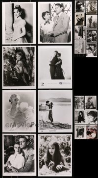 8h451 LOT OF 22 AUDREY HEPBURN REPRO OR RE-RELEASE 8X10 STILLS 1980s portraits & movie scenes!
