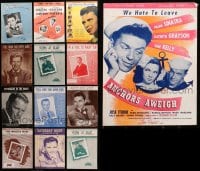 8h142 LOT OF 13 FRANK SINATRA SHEET MUSIC 1920s-1930s great songs from his movies & more!