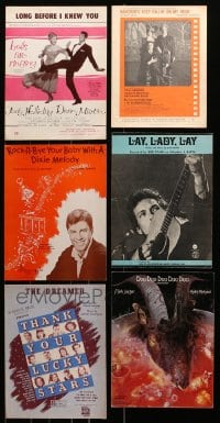 8h151 LOT OF 6 SHEET MUSIC 1940s-1970s great songs from a variety of different movies!