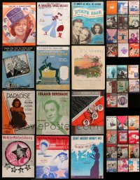 8h131 LOT OF 44 SHEET MUSIC 1920s-1940s great songs from a variety of different movies!