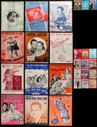 8h134 LOT OF 27 SHEET MUSIC 1940s great songs from a variety of different movies!