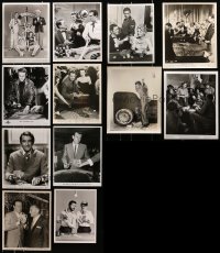 8h410 LOT OF 12 8X10 STILLS SHOWING GAMBLING SCENES 1940s-1970s from a variety of movies!