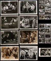 8h385 LOT OF 25 8X10 STILLS SHOWING POKER GAMBLING SCENES 1940s-1970s from a variety of movies!