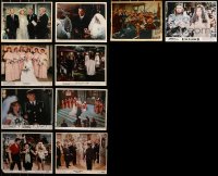 8h413 LOT OF 10 COLOR 8X10 STILLS SHOWING WEDDING SCENES 1950s-1980s from a variety of movies!