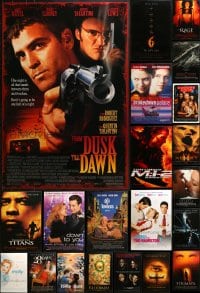 8h481 LOT OF 27 UNFOLDED MOSTLY DOUBLE-SIDED 27X40 ONE-SHEETS 1990s-2000s cool movie images!