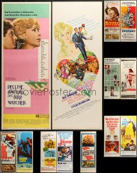 8h261 LOT OF 13 UNFOLDED INSERTS 1960s great images from a variety of different movies!