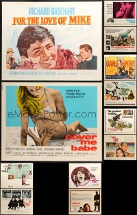 8h284 LOT OF 12 UNFOLDED HALF-SHEETS 1960s-1970s great images from a variety of different movies!