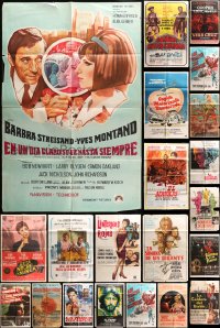 8h059 LOT OF 27 FOLDED ARGENTINEAN POSTERS 1950s-1980s great images from a variety of movies!