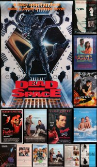 8h525 LOT OF 17 UNFOLDED SINGLE-SIDED MOSTLY 27X40 ONE-SHEETS 1980s-1990s great movie images!