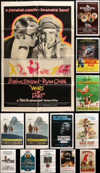 8h188 LOT OF 13 FOLDED ONE-SHEETS 1970s great images from a variety of different movies!