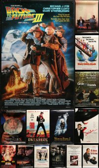 8h530 LOT OF 17 UNFOLDED DOUBLE-SIDED MOSTLY 27X40 ONE-SHEETS 1990s cool movie images!