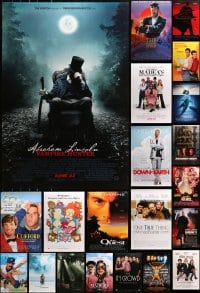 8h485 LOT OF 25 UNFOLDED MOSTLY DOUBLE-SIDED 27X40 ONE-SHEETS 1990s-2010s cool movie images!