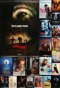 8h486 LOT OF 25 UNFOLDED DOUBLE-SIDED 27X40 ONE-SHEETS 1990s cool movie images!
