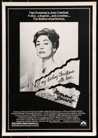 8h297 LOT OF 10 UNFOLDED MOMMIE DEAREST 17X24 SPECIAL POSTERS 1981 Faye Dunaway as Joan Crawford!