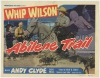 8j010 ABILENE TRAIL TC 1951 Whip Wilson as The Kansas Kid with Andy Clyde as Sagebrush Charlie!