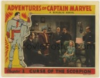 8j365 ADVENTURES OF CAPTAIN MARVEL chapter 1 LC 1941 Curse of the Scorpion, full-color, rare!