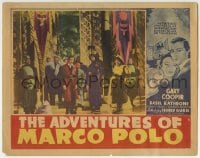 8j370 ADVENTURES OF MARCO POLO Other Company LC 1937 Gary Cooper & Basil Rathbone with guards, rare!