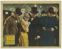 8j373 ADVENTURES OF SHERLOCK HOLMES LC 1939 Basil Rathbone, Nigel Bruce & Ida Lupino looking down!