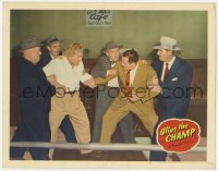 8j378 ALIAS THE CHAMP LC #6 1949 men break up fight between wrestler Gorgeous George & another guy!