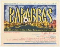 8j022 BARABBAS TC 1962 Richard Fleischer directed, Anthony Quinn & Silvana Mangano!