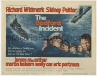 8j026 BEDFORD INCIDENT TC 1965 Richard Widmark, Sidney Poitier, cool battleship & submarine art!