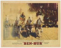 8j408 BEN-HUR LC #5 1960 Charlton Heston in the spectacular chariot race, William Wyler!