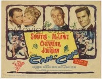 8j049 CAN-CAN TC 1960 Frank Sinatra, sexy Shirley MacLaine & Maurice Chevalier, Louis Jourdan!
