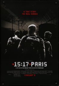 8k561 15:17 TO PARIS advance DS 1sh 2018 Clint Eastwood, ordinary people can do the extraordinary!