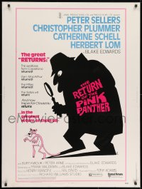 8k057 RETURN OF THE PINK PANTHER 30x40 1975 Peter Sellers as Inspector Jacques Clouseau!