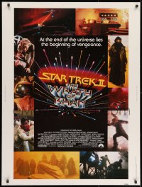 8k066 STAR TREK II 30x40 1982 The Wrath of Khan, Leonard Nimoy, William Shatner, sci-fi sequel!