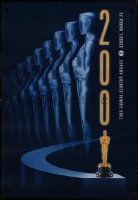 8k567 73RD ANNUAL ACADEMY AWARDS 1sh 2001 cool Alex Swart design & image of many Oscars!