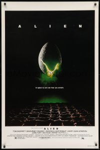 8k578 ALIEN studio style 1sh 1979 Ridley Scott outer space sci-fi monster classic, cool egg image!