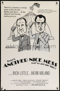 8k586 ANOTHER NICE MESS 1sh 1972 Rich Little as Richard Nixon & Herb Voland as Spiro Agnew!