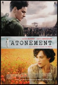 8k587 ATONEMENT DS 1sh 2007 directed by Joe Wright, Saoirse Ronan, Kiera Knightley!