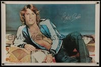8k283 ANDY GIBB 23x35 commercial poster 1977 great image of the singer with open shirt!