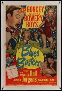 8m263 BLUES BUSTERS linen 1sh 1950 Leo Gorcey and the Bowery Boys, Adele Jergens & Phyllis Coates!